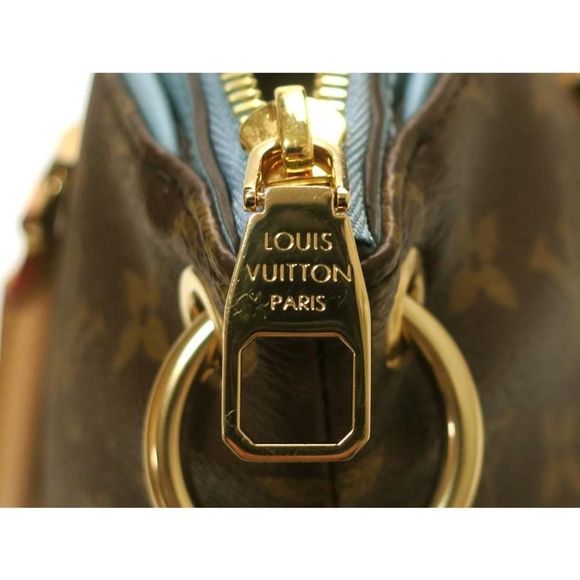 Louis Vuitton Pallas Monogram Shoulder Bag Blue Ciel - Picture 15 of 16